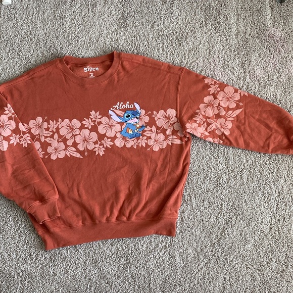 Disney Stitch Aloha Floral Sweatshirt Stitch Tropical Backpack Stitch Leggings M - Picture 4 of 17